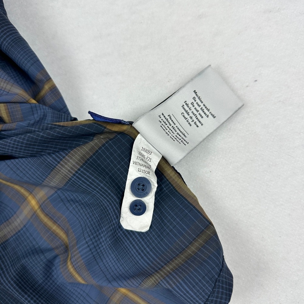 REI Co-op Mens XL Blue Plaid Long Sleeve Button Down Hiking Shirt Ripstop Vented - Picture 10 of 15